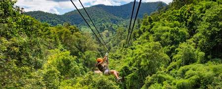 Ziplining
